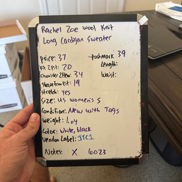 Rachel Zoe Wool Knit Long Cardigan Sweater US Women's S - Picture 6 of 6